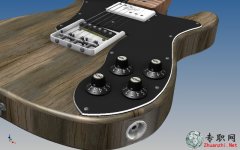 Fender telecaster늼3Dģ_InventorOӋ_ipt/iam/STL/STPԴļd