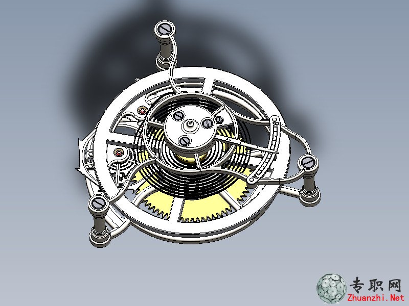 SolidWorks陀飛輪3D模型下載