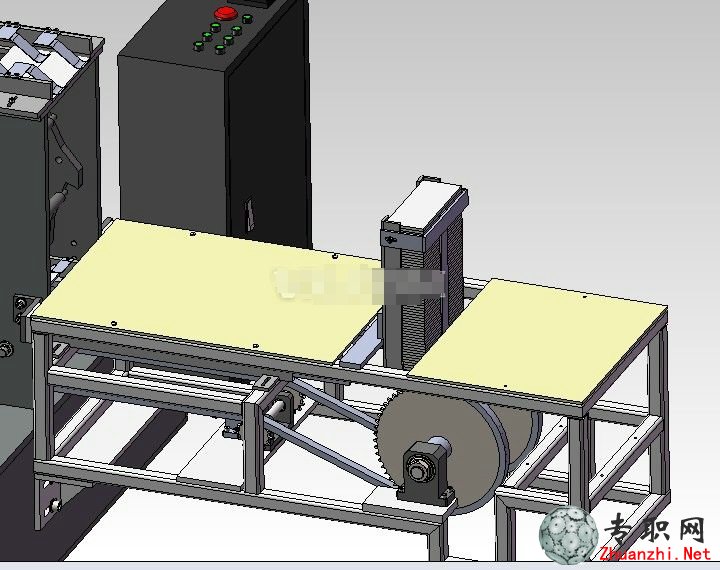 SolidWorks自動木材切割成型設備3D模型