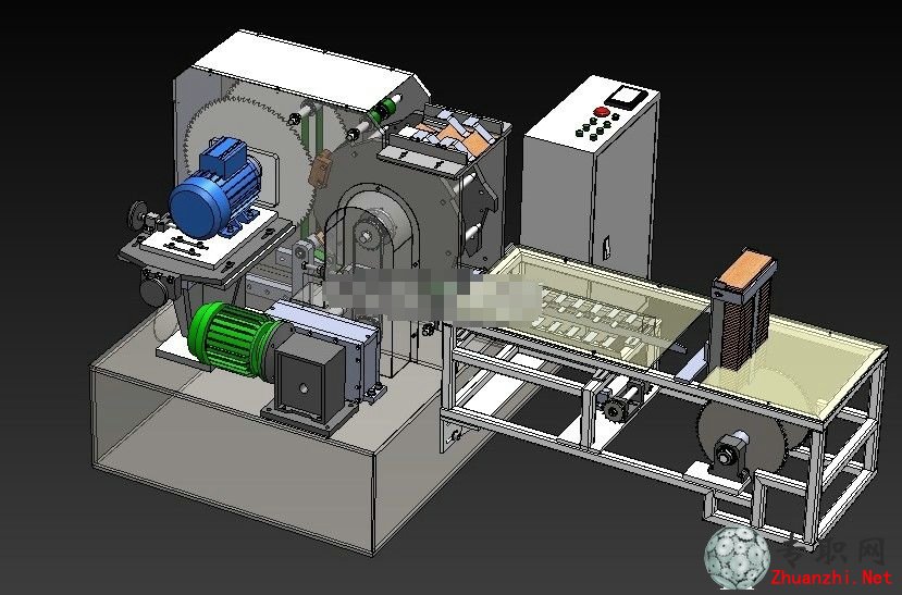 SolidWorks自動木材切割成型設備3D模型