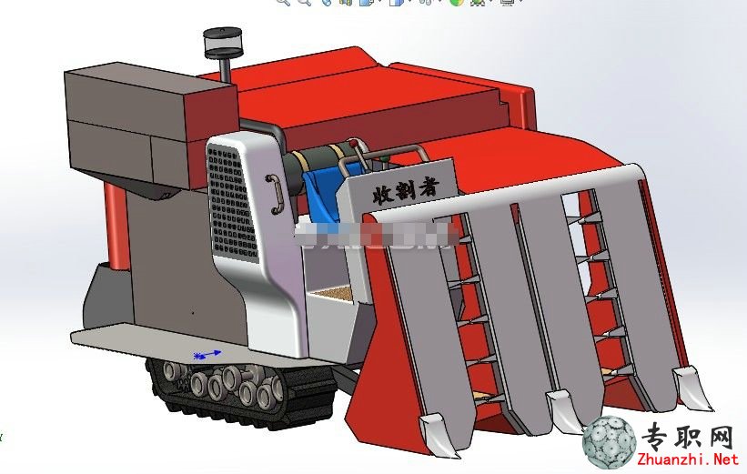 SolidWorks 久保田收割機3D模型