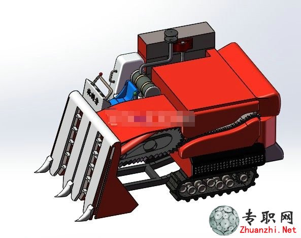 SolidWorks 久保田收割機3D模型