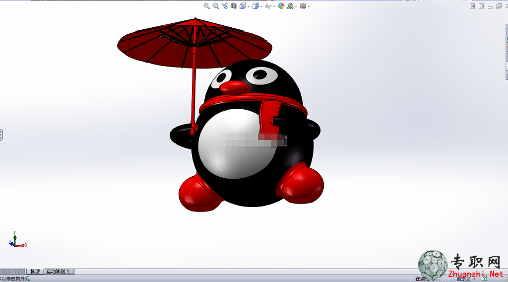 企鵝雙煞3D模型