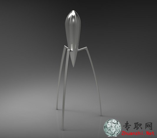 UG NX 外星人榨汁機(jī)3D模型