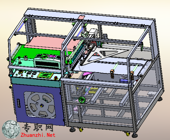 非標自動化高速邊封機3D模型