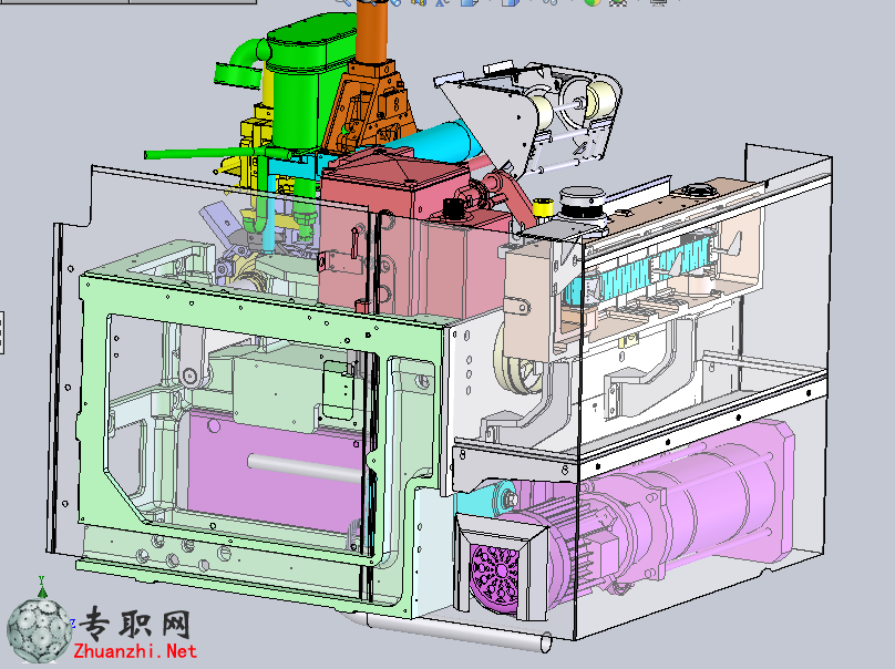 整體飲料生產線包裝包裝機3D模型