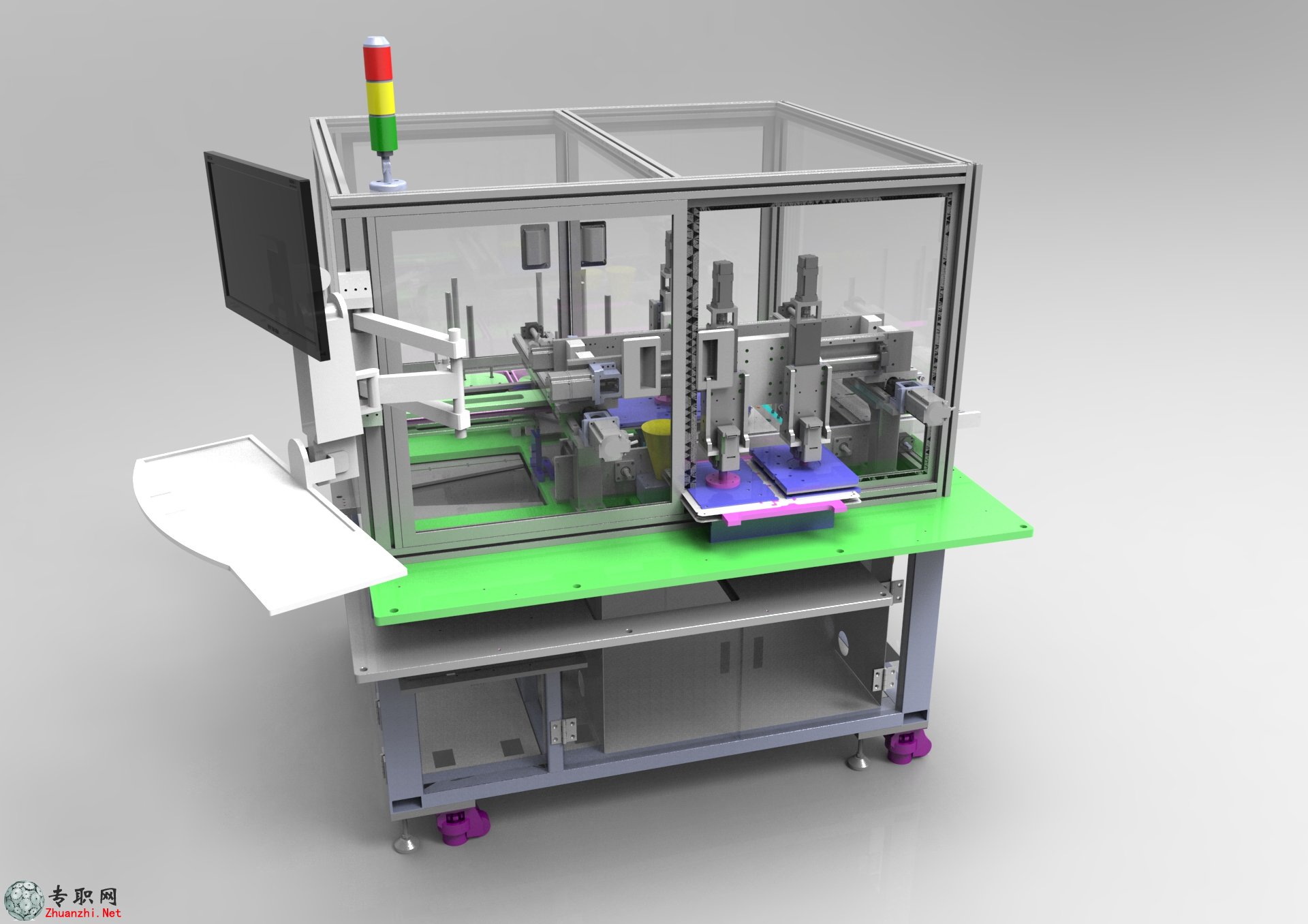 fpc軟板自動化鋼壓設計3D模型