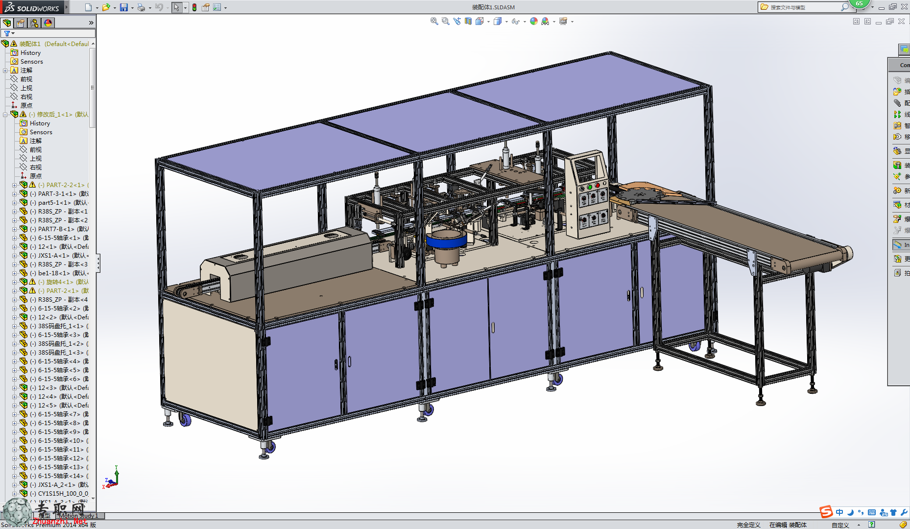 詳細編碼器自動化組裝設備3D模型_SolidWorks設計_SLDPRT/SLDASM/STEP/bip下載