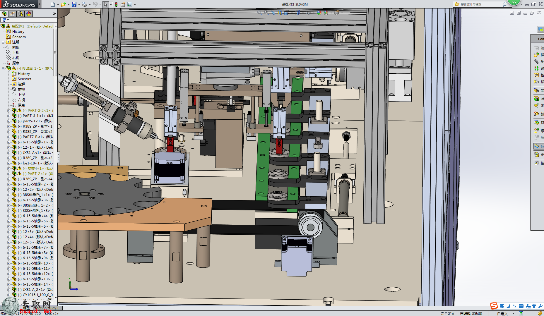 詳細編碼器自動化組裝設備3D模型