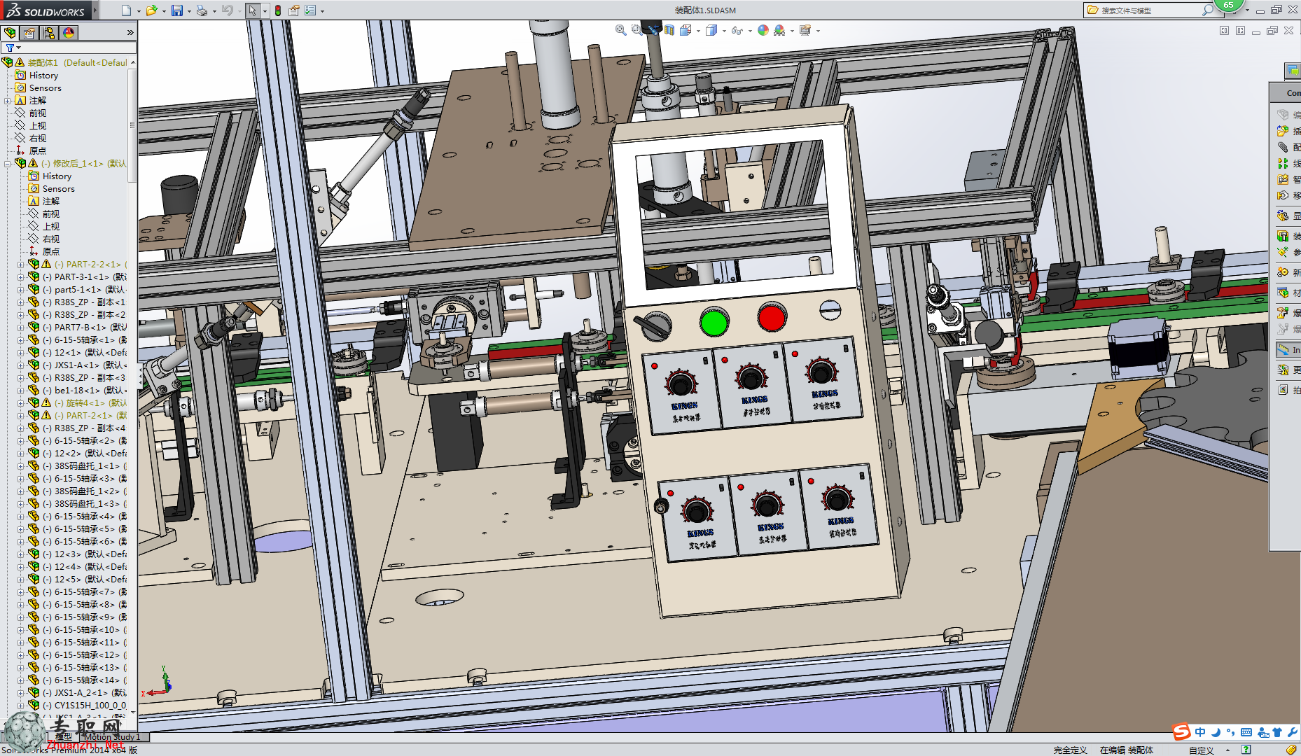 詳細編碼器自動化組裝設備3D模型
