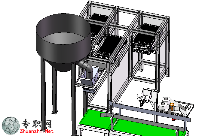 自動化灌裝碼垛生產線3D模型