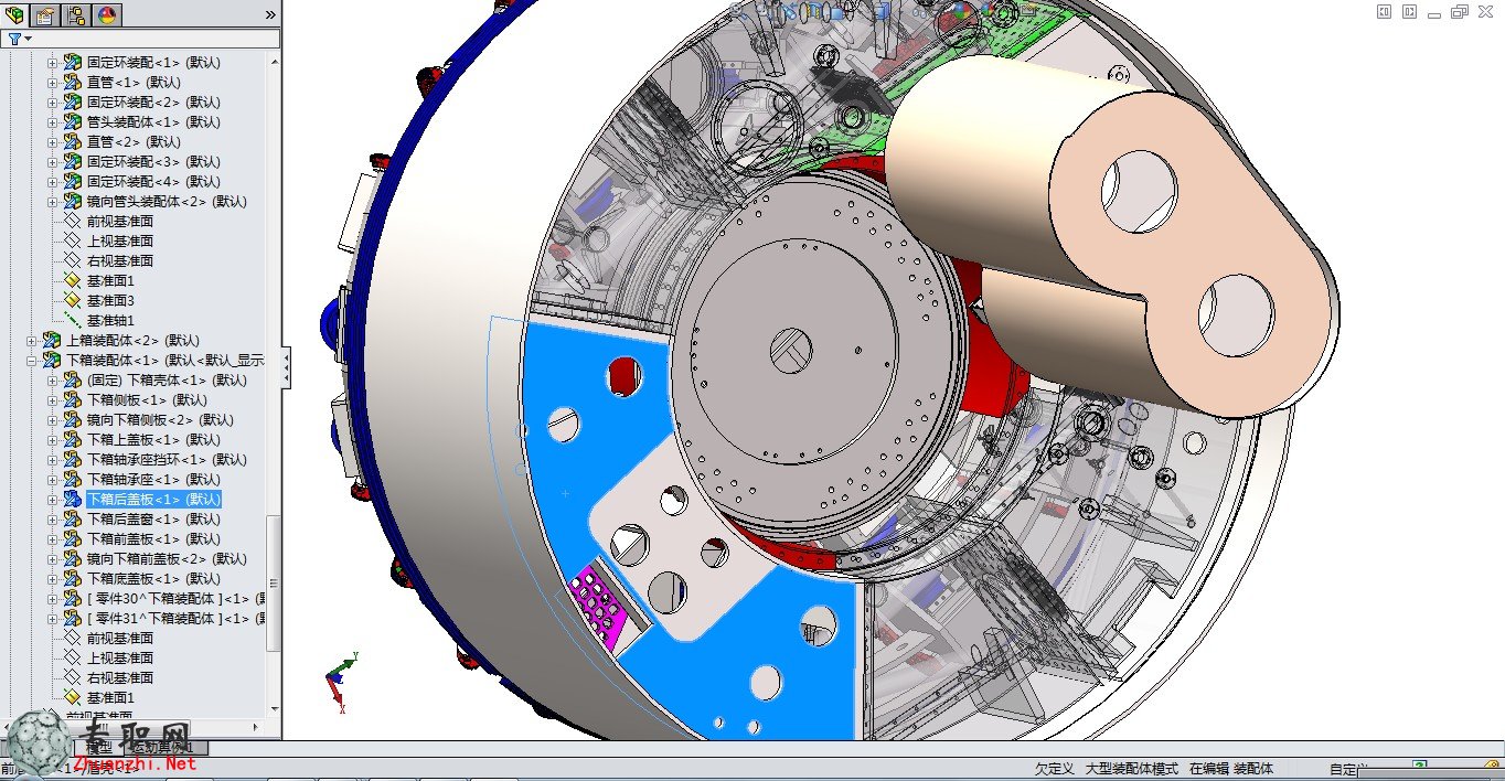 盾構機(包括刀盤等內部結構)3D模型