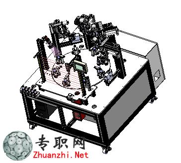非標(biāo)自動(dòng)化氣泵焊錫裝配線3D模型