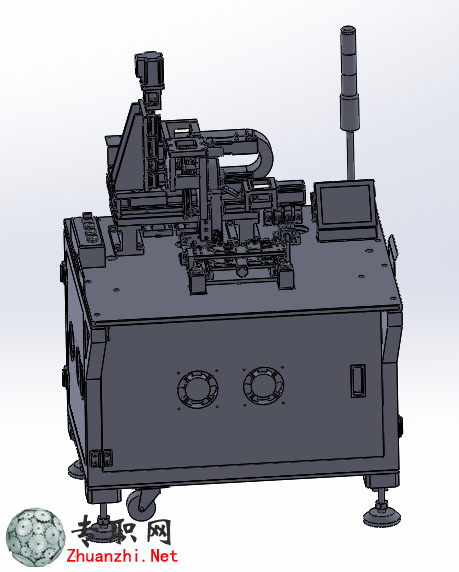 電池帽貼標(biāo)機(jī)3D模型
