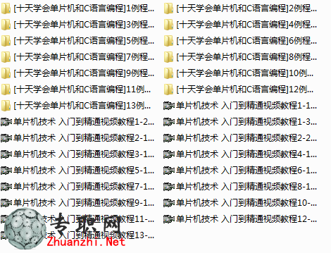 單片機(jī)技術(shù) 入門到精通程視頻教程16講+實(shí)例+課件 十天學(xué)會(huì)單片機(jī)和C語(yǔ)言編程