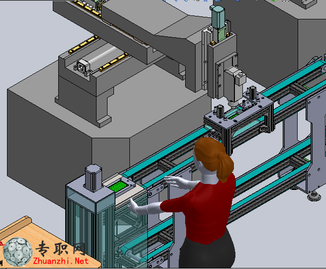 手機外殼CNC加工流水線3D模型